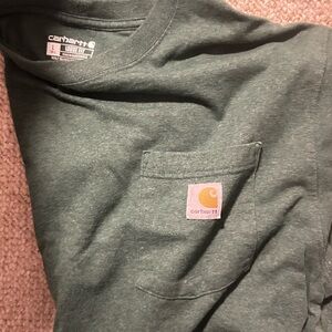 Carhartt Heather Green Pocket Tee